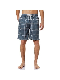 KAILUA SURF Mens Swim Trunks Long, Quick Dry Mens Boardshorts, 9 Inches Inseam Mens Bathing Suits with Mesh Lining