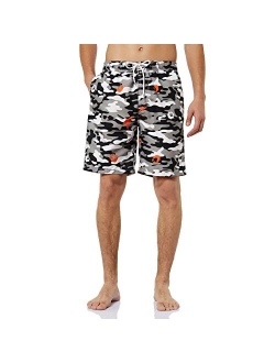 KAILUA SURF Mens Swim Trunks Long, Quick Dry Mens Boardshorts, 9 Inches Inseam Mens Bathing Suits with Mesh Lining