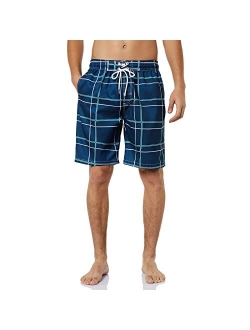 KAILUA SURF Mens Swim Trunks Long, Quick Dry Mens Boardshorts, 9 Inches Inseam Mens Bathing Suits with Mesh Lining