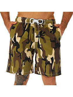 KAILUA SURF Mens Swim Trunks Long, Quick Dry Mens Boardshorts, 9 Inches Inseam Mens Bathing Suits with Mesh Lining