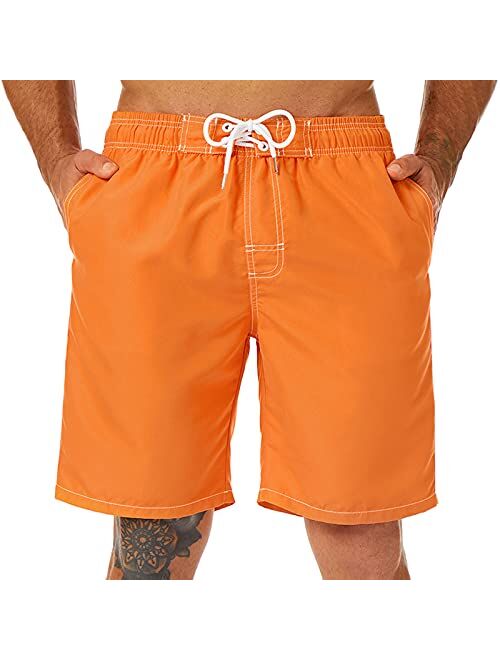 Polo Ralph Lauren KAILUA SURF Mens Swim Trunks Long, Quick Dry Mens Boardshorts, 9 Inches Inseam Mens Bathing Suits with Mesh Lining