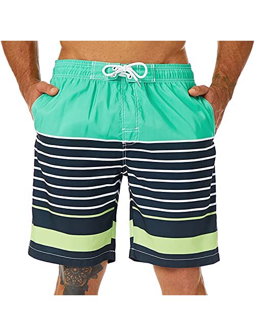 Polo Ralph Lauren KAILUA SURF Mens Swim Trunks Long, Quick Dry Mens Boardshorts, 9 Inches Inseam Mens Bathing Suits with Mesh Lining