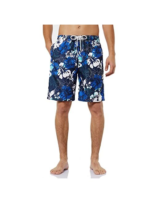 Polo Ralph Lauren KAILUA SURF Mens Swim Trunks Long, Quick Dry Mens Boardshorts, 9 Inches Inseam Mens Bathing Suits with Mesh Lining