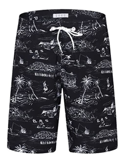 APTRO Men's Swim Trunks 9' Quick Dry Stretch Bathing Suit Beach Swim Board Shorts Swimsuits