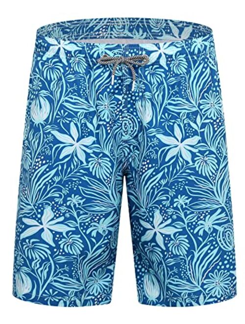 APTRO Men's Swim Trunks 9' Quick Dry Stretch Bathing Suit Beach Swim Board Shorts Swimsuits