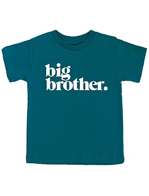 Olive Loves Apple Bold Promoted to Big Brother Sibling Reveal Shirt for Boys Sibling Outfit