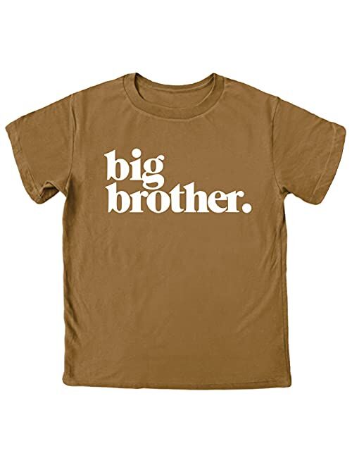 Olive Loves Apple Bold Promoted to Big Brother Sibling Reveal Shirt for Boys Sibling Outfit