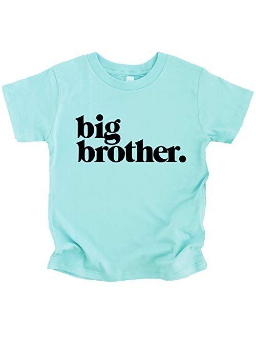 Olive Loves Apple Bold Promoted to Big Brother Sibling Reveal Shirt for Boys Sibling Outfit