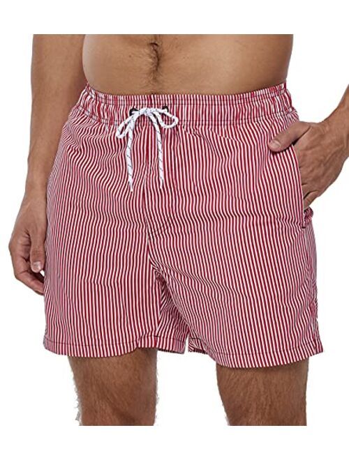 SILKWORLD Men's Swim Trunks Quick Dry Shorts with Pockets