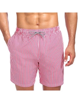 Biwisy Mens Swim Trunks Quick Dry Swim Shorts Mesh Lining Swimwear Bathing Suits with Pockets