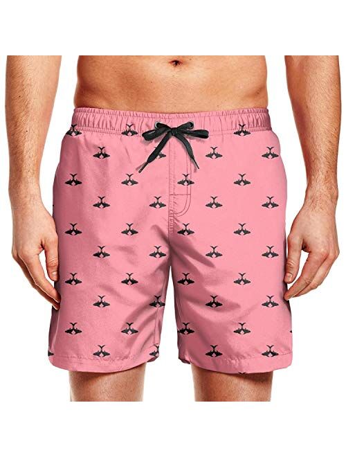 Queen Hero Mens Swim Trunks Short Quick-Dry Swimming Trunks with Mesh Lining Fashion Trend Turnks