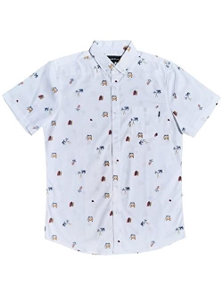 M MOLOKAI SURF Boys Shirts Fun Hawaiian Short Sleeve Shirt