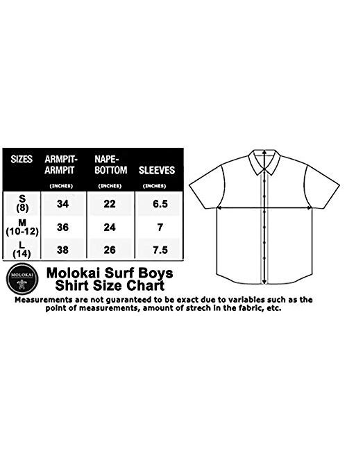 M MOLOKAI SURF Boys Shirts Fun Hawaiian Short Sleeve Shirt