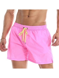 Lncropo Men's Swim Trunks Quick Dry Swim Shorts with Mesh Lining Bathing Suits