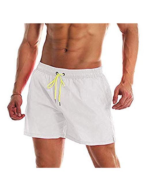 Lncropo Men's Swim Trunks Quick Dry Swim Shorts with Mesh Lining Bathing Suits