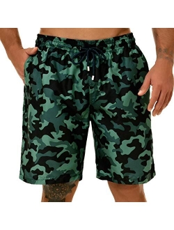 KAILUA SURF Big and Tall Mens Swim Trunks, 9" Mens Designer Bathing Suit Boardshorts