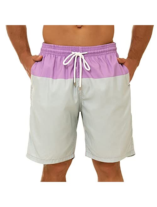 KAILUA SURF Big and Tall Mens Swim Trunks, 9" Mens Designer Bathing Suit Boardshorts