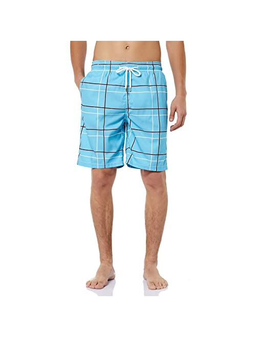 KAILUA SURF Big and Tall Mens Swim Trunks, 9" Mens Designer Bathing Suit Boardshorts