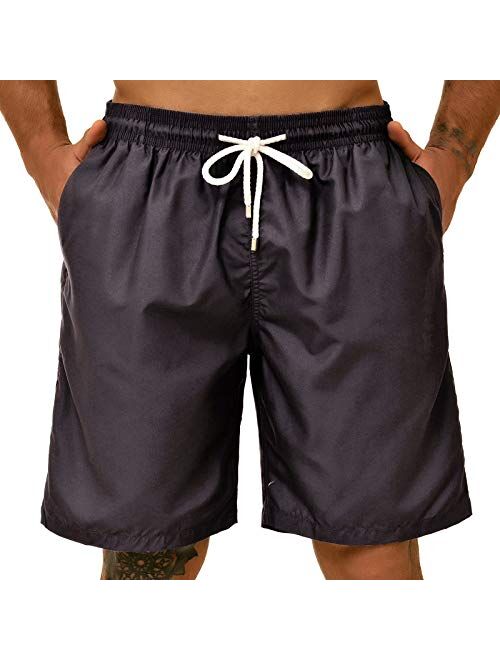 KAILUA SURF Big and Tall Mens Swim Trunks, 9" Mens Designer Bathing Suit Boardshorts