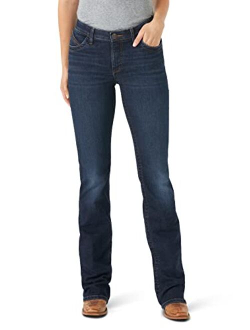 Wrangler Women's Willow Mid Rise Performance Waist Boot Cut Ultimate Riding Jean