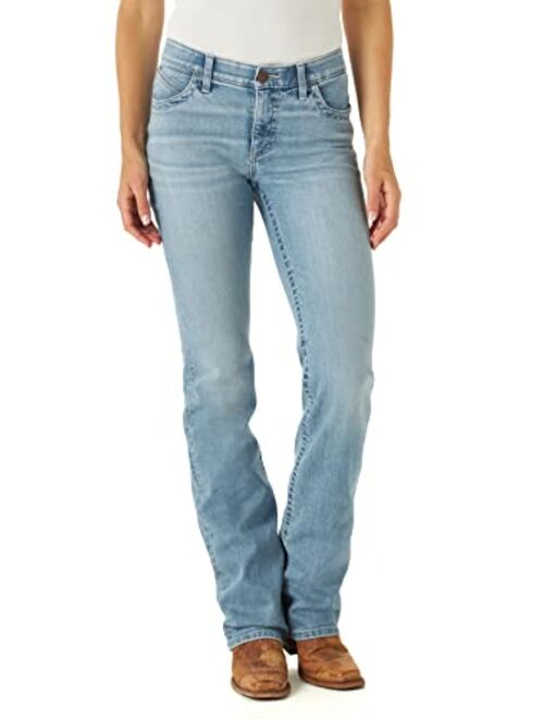 Wrangler Women's Willow Mid Rise Performance Waist Boot Cut Ultimate Riding Jean