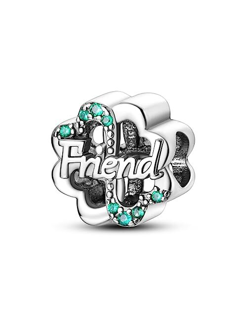 Hapour 925 Sterling Silver Charm Fit for Pandora Bracelets Pendant Bead, Bracelet & Necklace Jewelry Bead Gifts for Women Girl