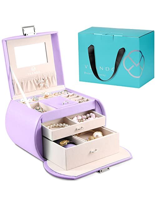 Vlando Princess Style Jewelry Box for Fabulous Girls Gift