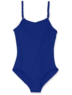 girls Team Basic Camisole Leotard W/ Adjustable Straps