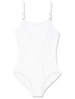 girls Team Basic Camisole Leotard W/ Adjustable Straps