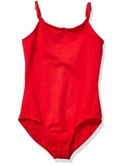 girls Team Basic Camisole Leotard W/ Adjustable Straps