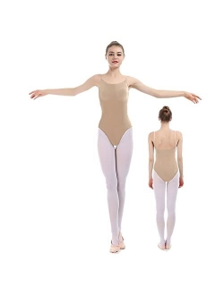 iMucci Professional Seamless Nude Camisole Leotard - Undergarment Dancewear for Ballet Dance