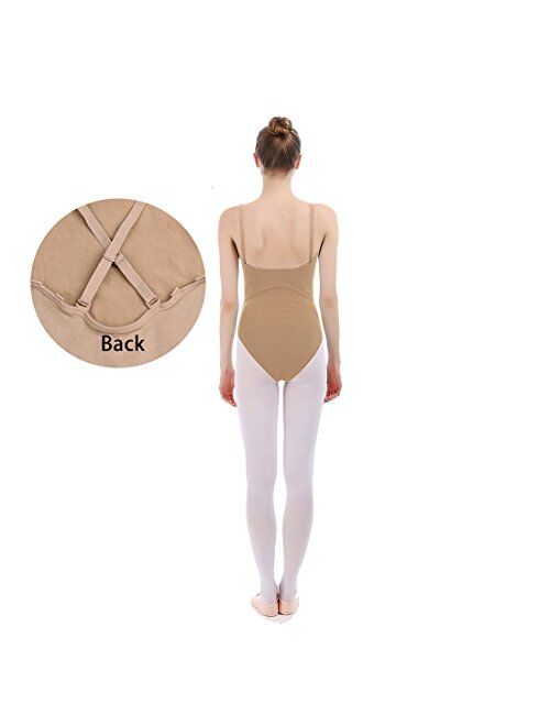 iMucci Professional Seamless Nude Camisole Leotard - Undergarment Dancewear for Ballet Dance