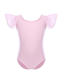 AFAVOM Gymnastics Leotards for Girls 4 Colors Toddler Ballet Dance Leotard Crisscross Back Bodysuit