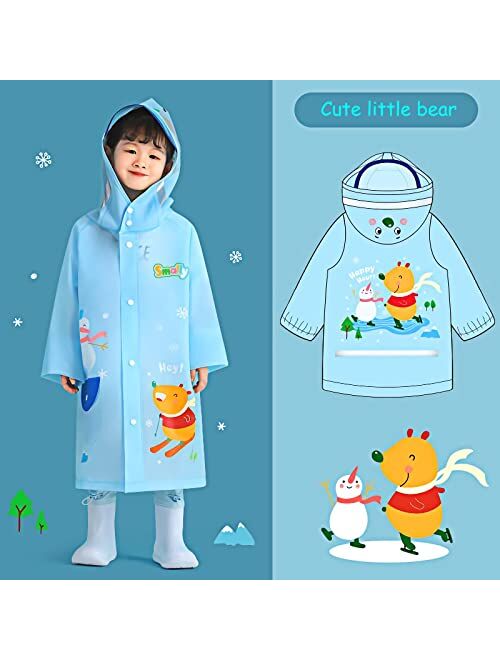 Generic Kids Raincoat Boys Girls Rain Jacket Hooded Dinosaur Poncho Waterproof Coat Outdoor Sports 2-12Years