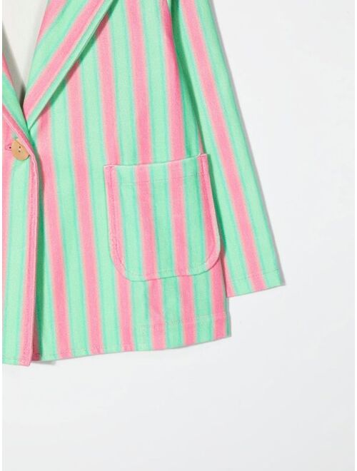 Weekend House Kids. striped organic cotton blazer