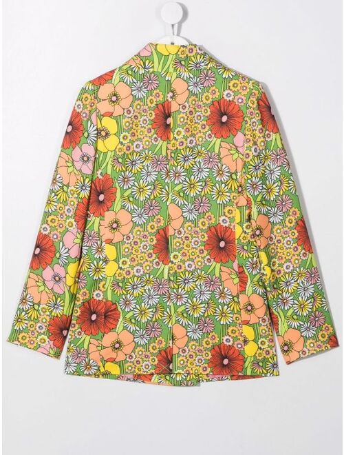 John Richmond Junior TEEN floral-print blazer