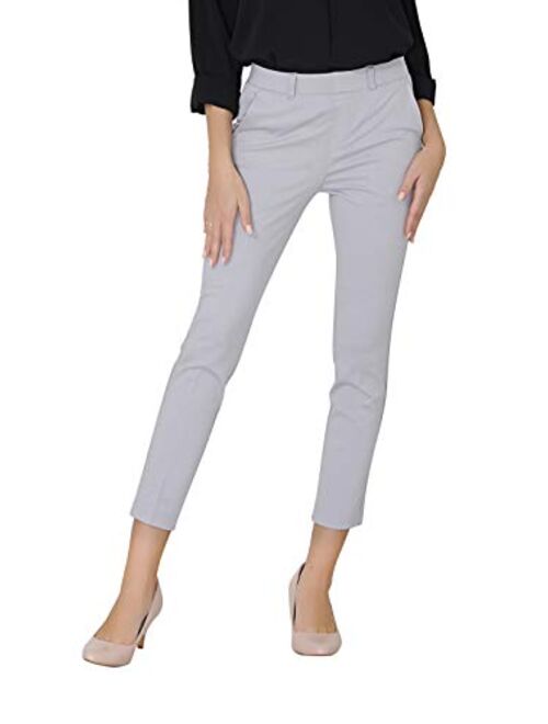 Marycrafts Women's Pull On Stretch Yoga Dress Business Work Pants