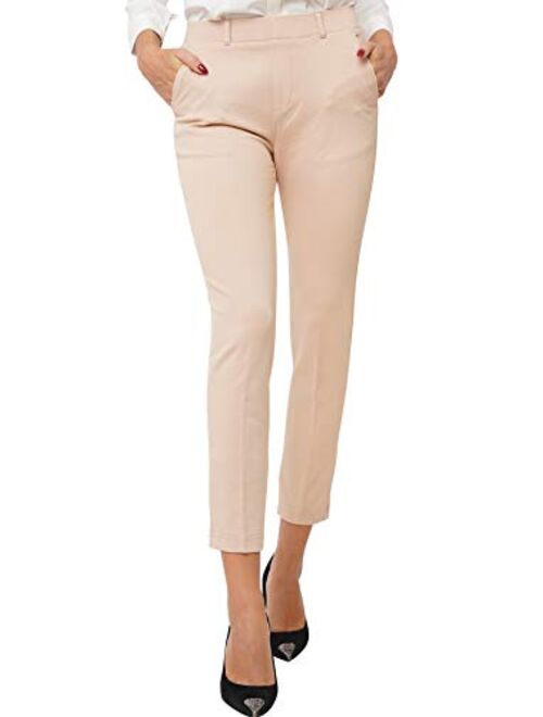 Marycrafts Women's Pull On Stretch Yoga Dress Business Work Pants