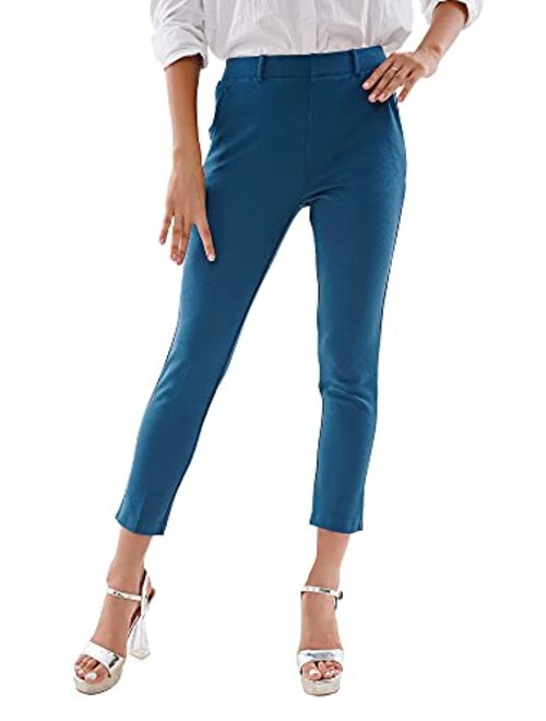 Marycrafts Women's Pull On Stretch Yoga Dress Business Work Pants