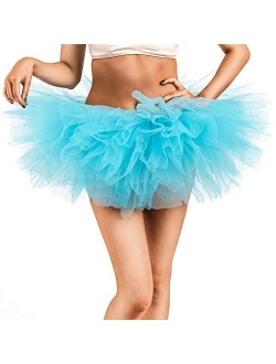 Jane Shine Adult Tutu Skirt, Tulle Tutus for Women, Teens Ballet Skirts Classic 5 Layers