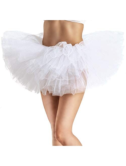 Jane Shine Adult Tutu Skirt, Tulle Tutus for Women, Teens Ballet Skirts Classic 5 Layers