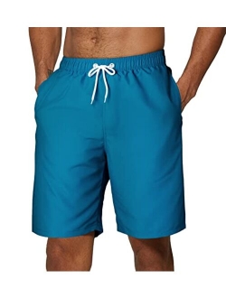 SILKWORLD Men's Swim Trunks Quick Dry Swimsuit Shorts with Pockets