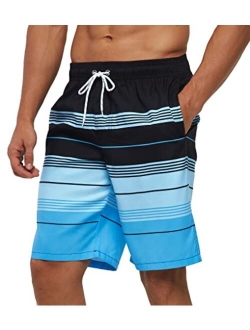 SILKWORLD Men's Swim Trunks Quick Dry Swimsuit Shorts with Pockets