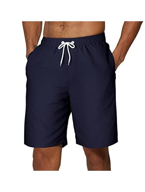 SILKWORLD Men's Swim Trunks Quick Dry Swimsuit Shorts with Pockets