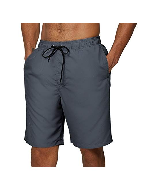 SILKWORLD Men's Swim Trunks Quick Dry Swimsuit Shorts with Pockets