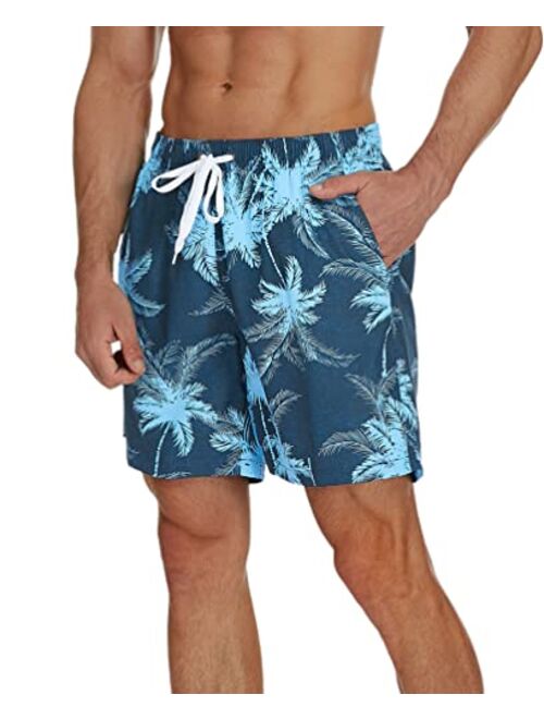 SILKWORLD Mens Swimming Trunks Quick Dry Board Beach Shorts Swimwear with Mesh Lining