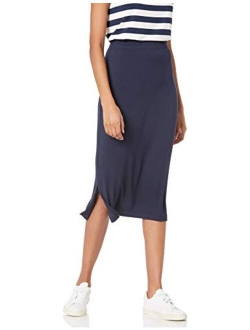 Women's Pull-On Knit Midi Skirt