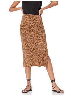 Women's Pull-On Knit Midi Skirt