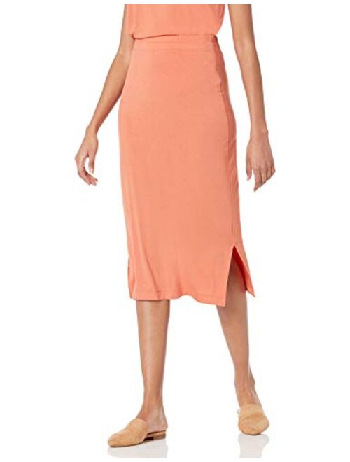 Amazon Essentials Women's Pull-On Knit Midi Skirt