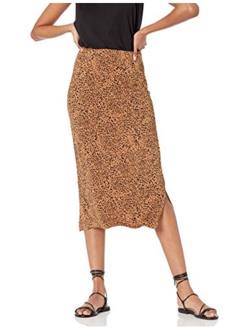 Amazon Essentials Women's Pull-On Knit Midi Skirt